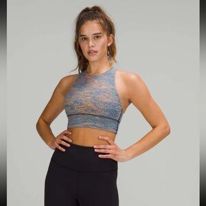 Lululemon Energy Bra High Neck Long Line Spectral Fusion Jacquard size 4